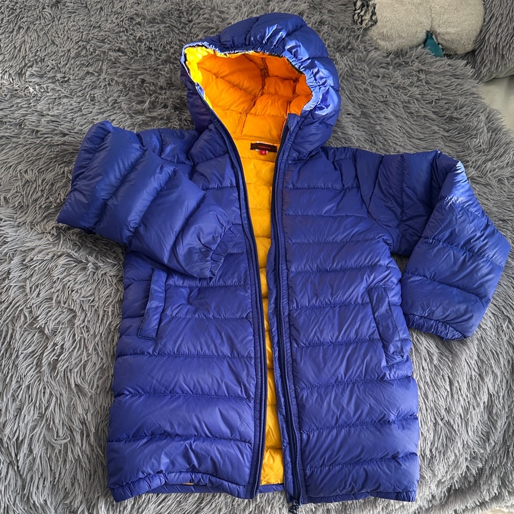 Catimini Vibrant Blue and Orange Puffer Jacket